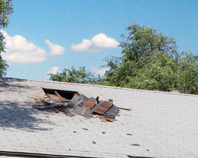 storm damage roof repair